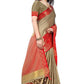 Vamika Banarasi Jacquard Weaving Brown Saree (DHONI CHIKU) | Swadesiicart