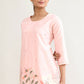Joban Fashion Peach Pink Cotton Coord Set - Swadesiicart