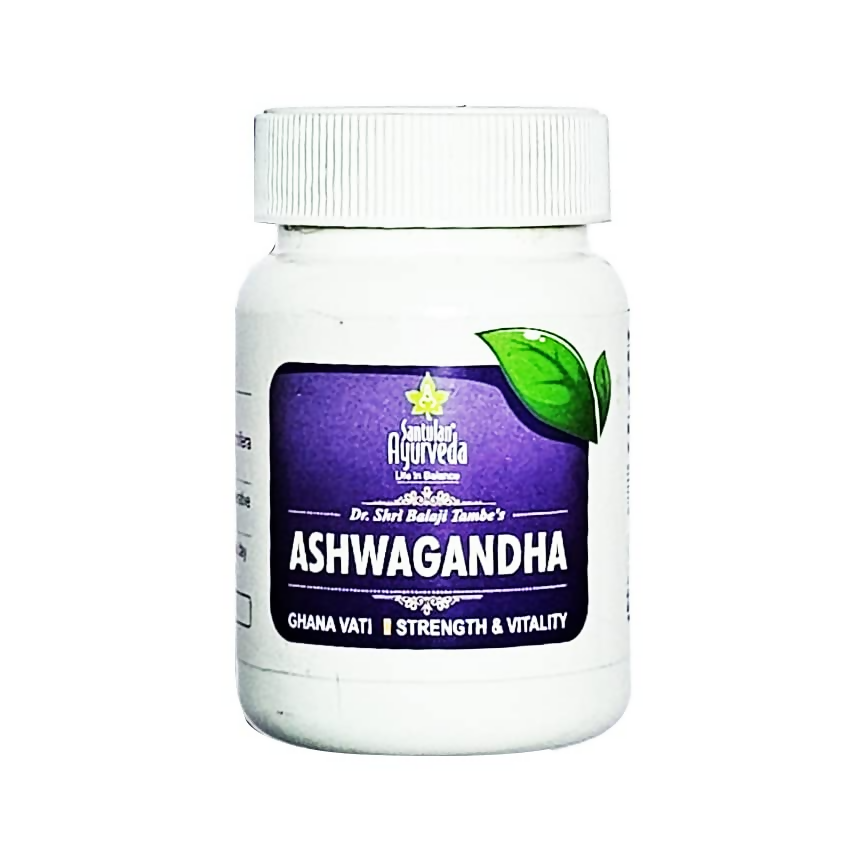 Santulan Ayurveda Ashwagandha Ghana Vati Tablets | Swadesiicart
