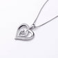 Cauer Elegant 14K White Gold Plated Moissanite Pendant Necklace | Swadesiicart