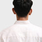 Xkind Off White Self Stripes Regular Fit Shirt | Swadesiicart