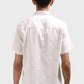 Xkind Off White Self Stripes Regular Fit Shirt | Swadesiicart