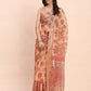 Shree Shyam Fashion Linen Cotton Orange Saree