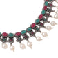 NVR Women Silver-Plated Stone Studded Oxidised Silver Jewellery Set - Swadesiicart