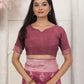 Shree Shyam Fashion Linen Cotton Pink Saree