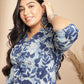 Janasya Dark Cotton Floral A-Line Top & Bottom Set | Swadesiicart