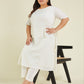 Janasya Light Dobby Cotton Self Design A-Line Kurta Set | Swadesiicart