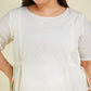 Janasya Light Dobby Cotton Self Design A-Line Kurta Set | Swadesiicart