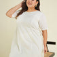 Janasya Light Dobby Cotton Self Design A-Line Kurta Set | Swadesiicart