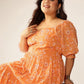 Janasya Bright Georgette Floral Tiered Dress | Swadesiicart