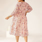 Janasya Light Georgette Floral Tiered Dress | Swadesiicart