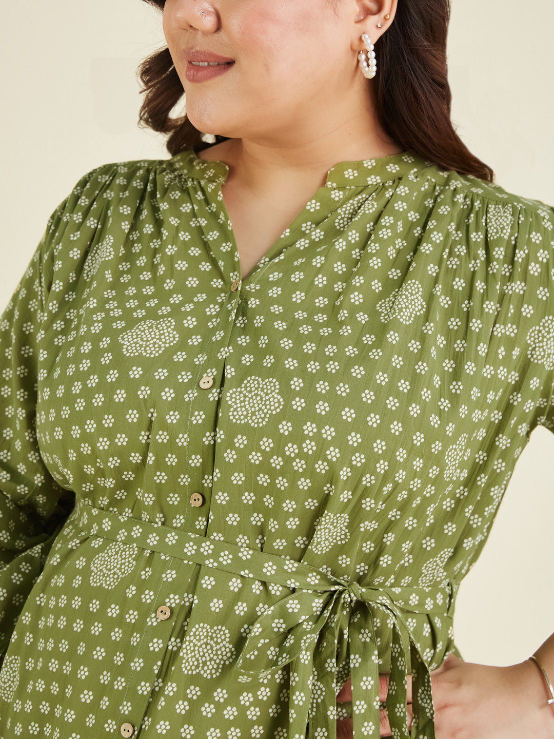 Janasya Dark Cotton Floral A-Line Dress | Swadesiicart