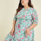Janasya Light Georgette Floral Fit & Flare Dress | Swadesiicart