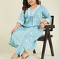 Janasya Light Cotton Embroidered A-Line Kurta Set | Swadesiicart