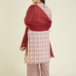 Janasya Light Georgette Yoke Embroidery A-Line Kurta Set | Swadesiicart