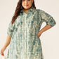 Janasya Dark Cotton Tie & dye Straight Tunic | Swadesiicart