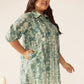 Janasya Dark Cotton Tie & dye Straight Tunic | Swadesiicart