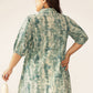 Janasya Dark Cotton Tie & dye Straight Tunic | Swadesiicart
