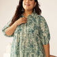 Janasya Dark Cotton Tie & dye Straight Tunic | Swadesiicart