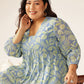 Janasya Bright Georgette Tropical A-Line Tunic | Swadesiicart