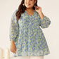 Janasya Bright Georgette Tropical A-Line Tunic | Swadesiicart
