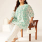 Janasya Light Georgette Floral A-Line Tunic | Swadesiicart