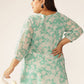 Janasya Light Georgette Floral A-Line Tunic | Swadesiicart