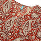 Janasya Dark Cotton Paisley Peplum Tunic | Swadesiicart