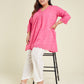Janasya Bright Cotton Schiffli A-Line Tunic | Swadesiicart