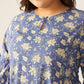 Janasya Bright Cotton Floral Fit & Flare Dress | Swadesiicart