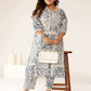 Janasya Light Cotton Floral A-Line Kurta Set | Swadesiicart