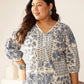 Janasya Light Cotton Floral A-Line Kurta Set | Swadesiicart