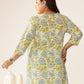 Janasya Light Cotton Floral A-Line Tunic | Swadesiicart