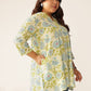 Janasya Light Cotton Floral A-Line Tunic | Swadesiicart