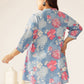 Janasya Bright Cotton Floral A-Line Tunic | Swadesiicart