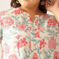 Janasya Light Cotton Floral A-Line Tunic | Swadesiicart