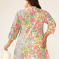 Janasya Bright Cotton Floral A-Line Tunic | Swadesiicart