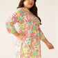 Janasya Bright Cotton Floral A-Line Tunic | Swadesiicart
