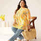 Janasya Light Cotton Tropical A-Line Tunic - Swadesiicart