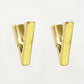 NVR Men's Gold-Polished Geometric Shape Stainless Steel Studs Earring | Swadesiicart