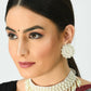 Mominos Fashion Johar Kamal Off White Handicraft Pearls Necklace with Earrings For Women - Swadesiicart