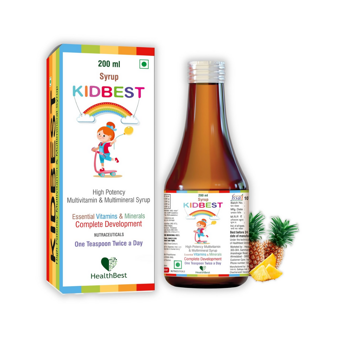 HealthBest Multivitamin Syrup For Kids | Swadesiicart