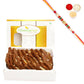 Ghasitaram Chocolate Kaju Katli With Pearl Beads Rakhi | Swadesiicart