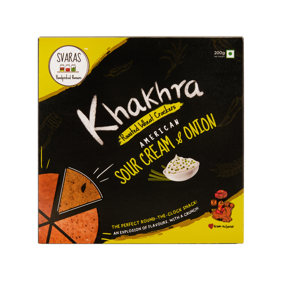 Svaras American Sour Cream & Onion Khakhra - Swadesiicart