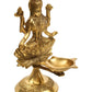 Spillbox Gold-Toned Brass Lakshmi Diya Pooja Essential | Swadesiicart