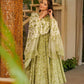 Aayaa Designer Cotton Silk Suit - Pista Green