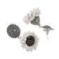 NVR Women Silver Toned Dome Shaped Jhumkas Earrings | Swadesiicart