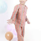 Breathables Kids Cotton Stripes Print Kurta Pyjama Night Suit - Multicolor