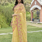Vamsee Rashmika 2.0 Yellow Georgette Silk Saree - Swadesiicart