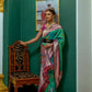 Vishnu Weaves Women's Sea Green Paithani Silk Zari Woven Saree with Unstitched Blouse - Swadesiicart
